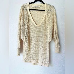 We the free over sized knit sweater beachy boho